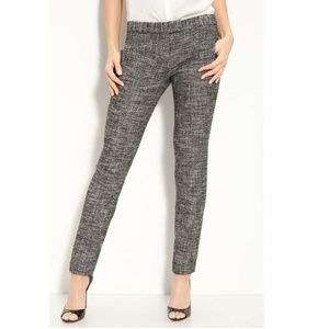 Theory Frayne Torch Crosshatch Tweed Slim Pants